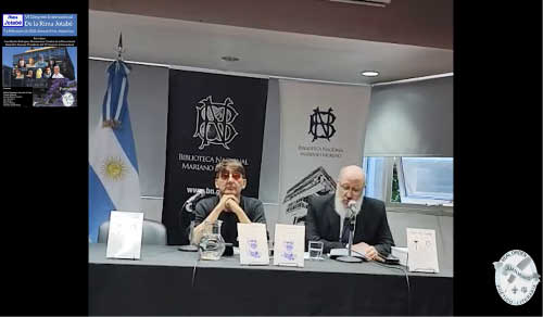 Momento de la participación inicial de Juan Benito Rodríguez Manzanares