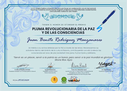 Premio Pluma Revolucionaria de la Paz y de las Consciencias