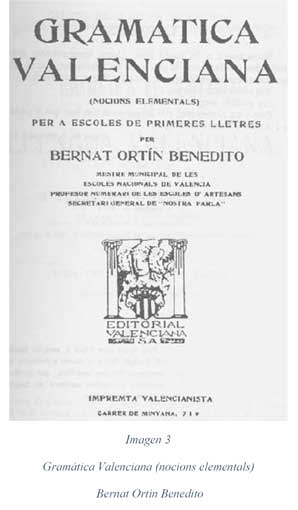Gramática valenciana escrita por Bernat Ortin Benedito