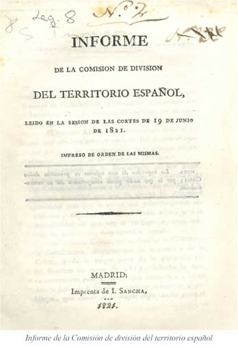 Informe de la Comisión de División del Territorio español