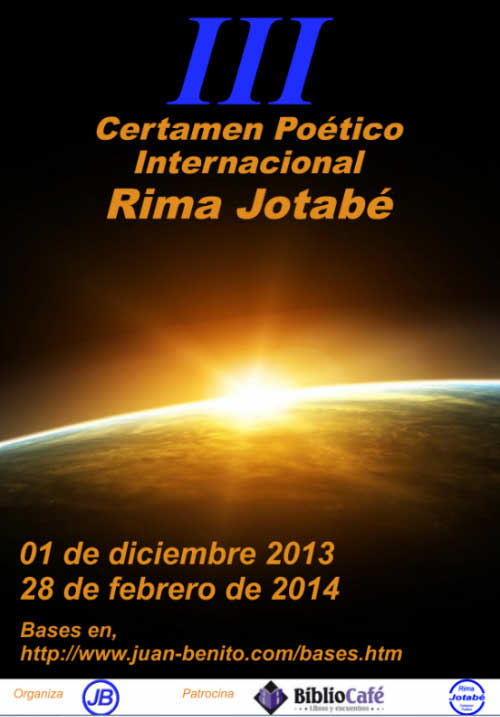III Certamen Poético Internacional, Rima Jotabé