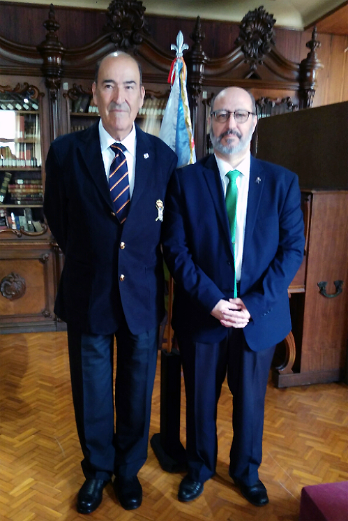 Junto a Agustín Álvarez López
