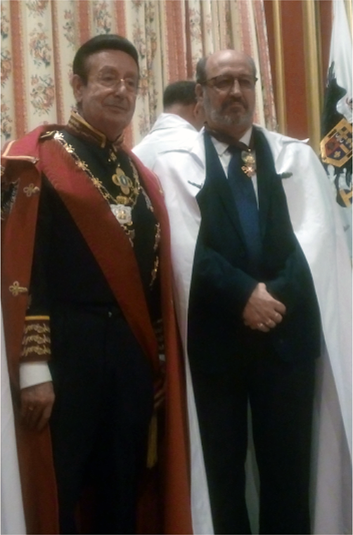 Junto a S.A.I.R. el príncipe Sergio Jesús Paleólogo Vassallo