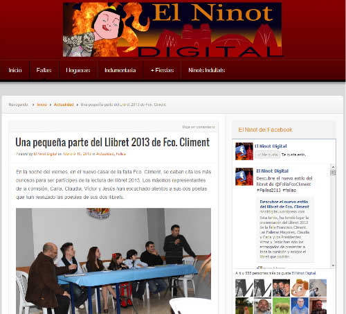 El Ninot Digital - Llibret Falla Francisco Climet - Uruguay - Marqués de Bellet