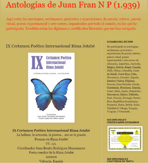 Letralia publicita el IX Libro IX Certamen Poético Internacional Rima Jotabé
