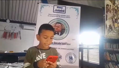Recital en Rima Jotabé en la escuelita de Gerardo