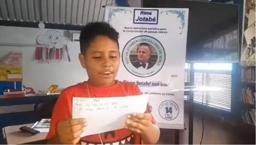 Recital en Rima Jotabé en la escuelita de Gerardo